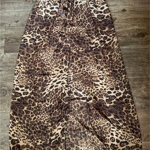 AIMAGE Leopard Print Skirt